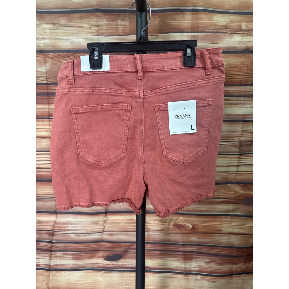 NWT 3 pair Zenana Frayed Hem Denim Short Bundle: - Picture 7 of 9